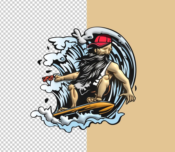 PSD Gratis cool hipster skater with skateboard transparent psd file