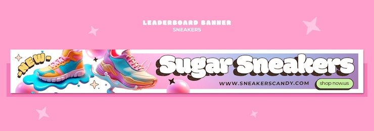 Gratis PSD cool sneakers sjabloon