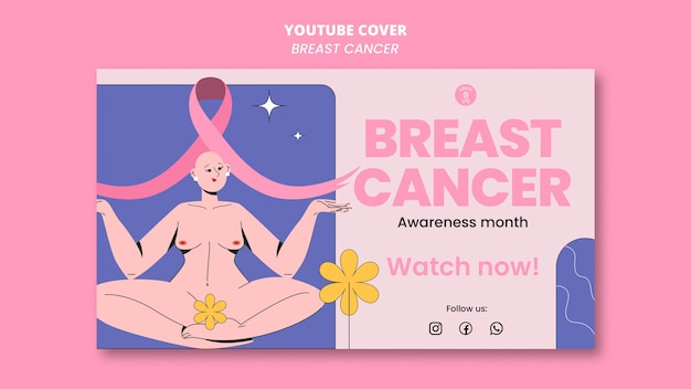 Copertina di youtube del mese di sensibilizzazione sul cancro al seno