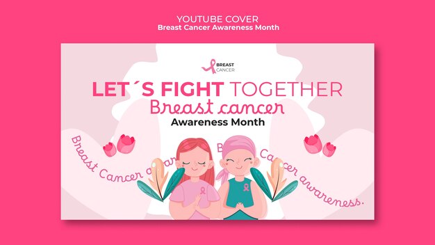 Copertina di youtube del mese di sensibilizzazione sul cancro al seno