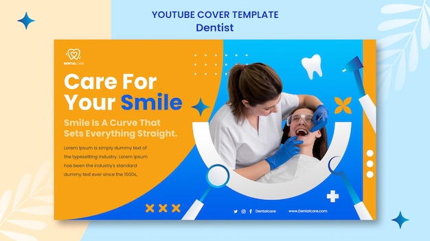 Copertina di YouTube per cure dentistiche