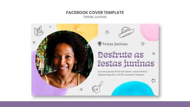 Copertina facebook festa junina celebrazione