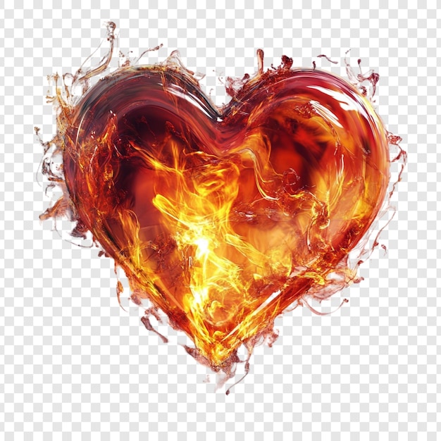 El corazón ardiente una pasión ardiente