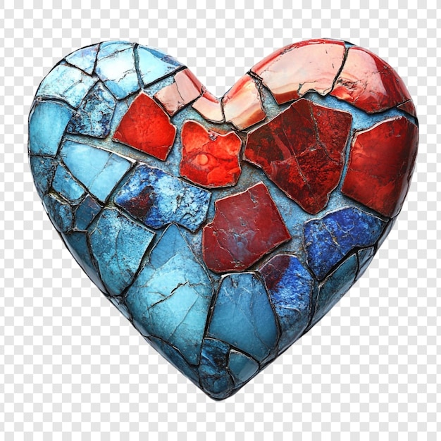 El corazón de mosaico una joya rota pero hermosa