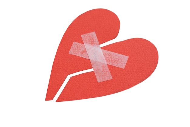 El corazón roto aislado