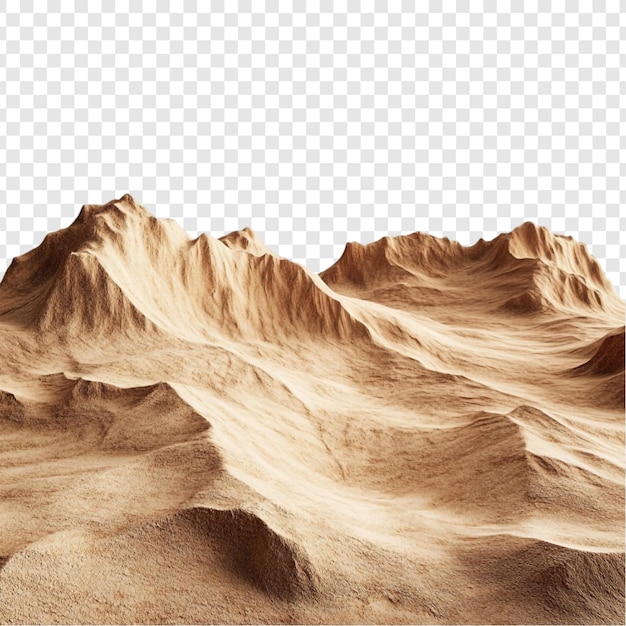 La cordillera de las dunas de arena Un paisaje digital