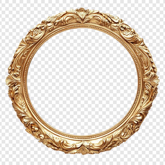 Cornice circolare ornata d'oro Disegno elegante e lussuoso