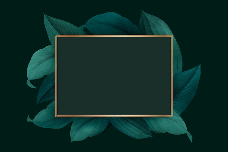 PSD gratuito cornice decorata con fogliame