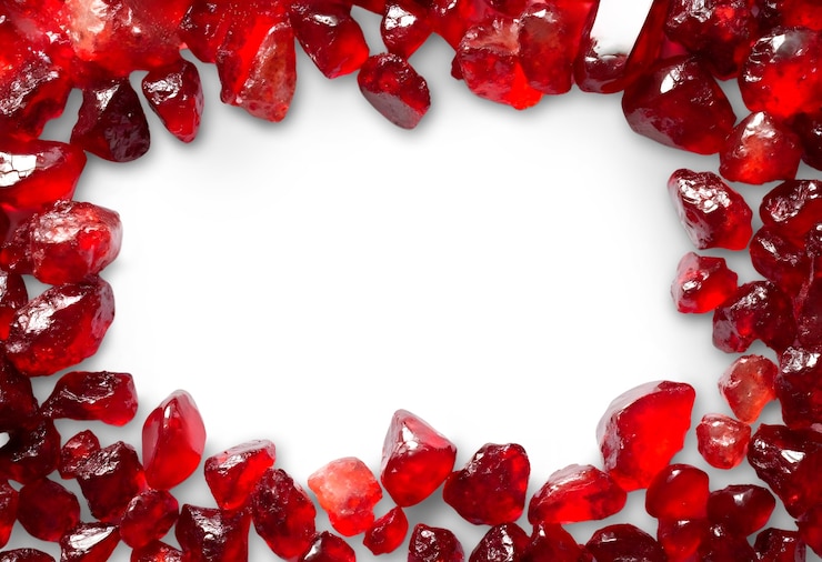 PSD gratuito cornice di pietra rossa isolata