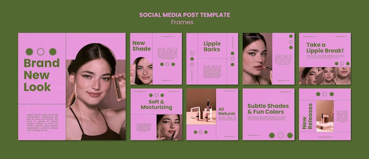 PSD gratuito cornici instagram post template design