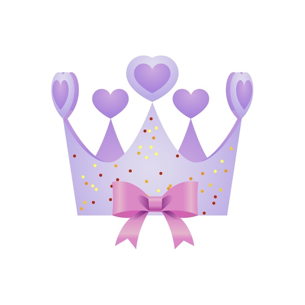 PSD gratuito corona de fiesta de baby girl shower