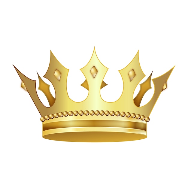 Corona de oro realista