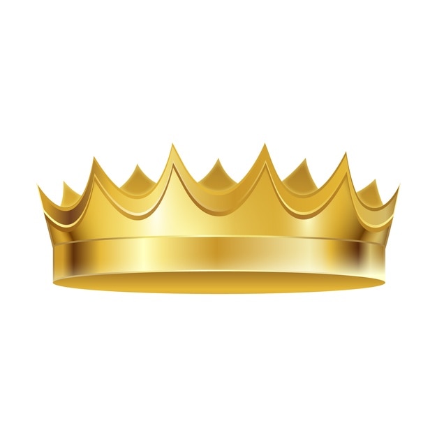 Corona de oro realista