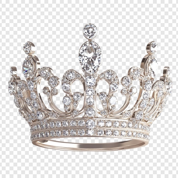 La corona real incrustada de diamantes es un símbolo de majestad y opulencia