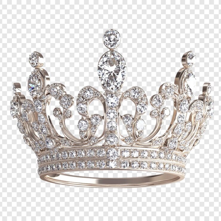 PSD gratuito corona reale incrostata di diamanti simbolo di maestà e opulenza