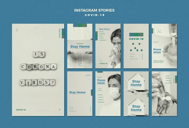 Coronavirus Instagram Stories Concept