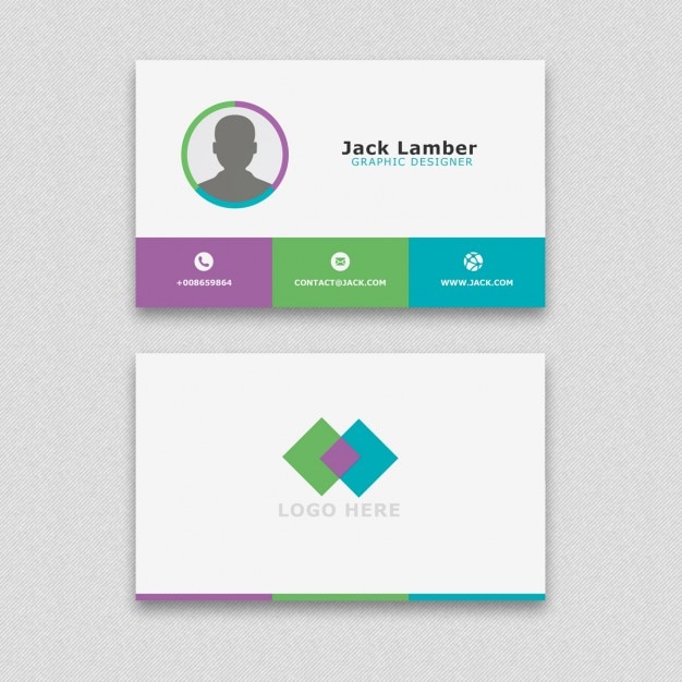 Gratis PSD corporate business card template