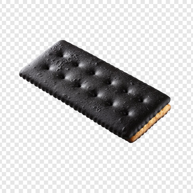 PSD gratuito cracker negro aislado en un fondo transparente