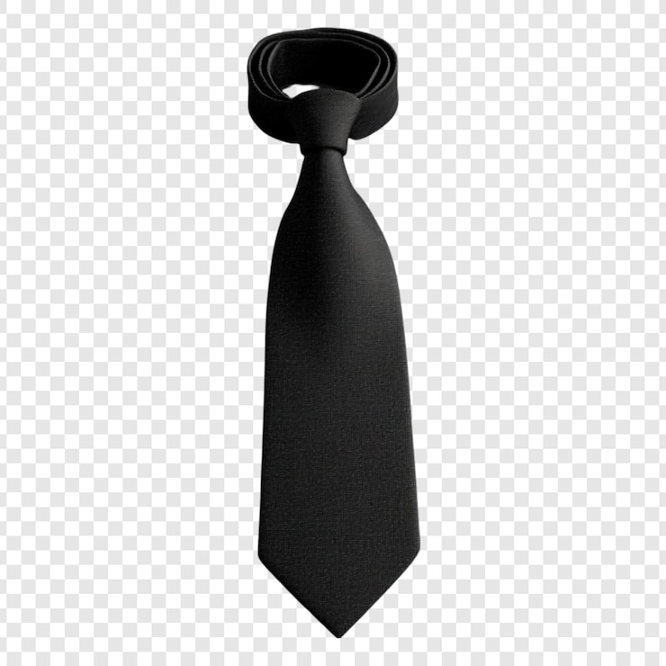 PSD gratuito cravatta nera classica un accessorio senza tempo