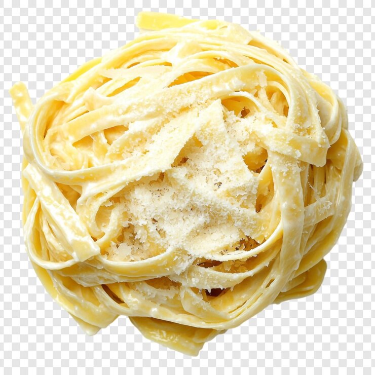 Gratis PSD creamy fettuccine alfredo pasta gerecht