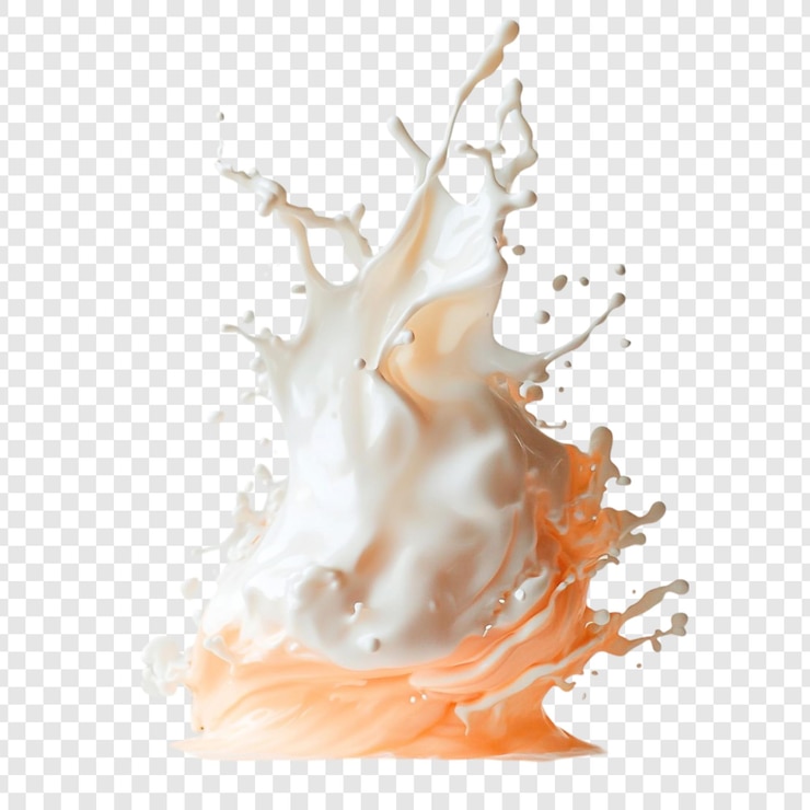 PSD Gratis creamy milk splash a burst of freshness