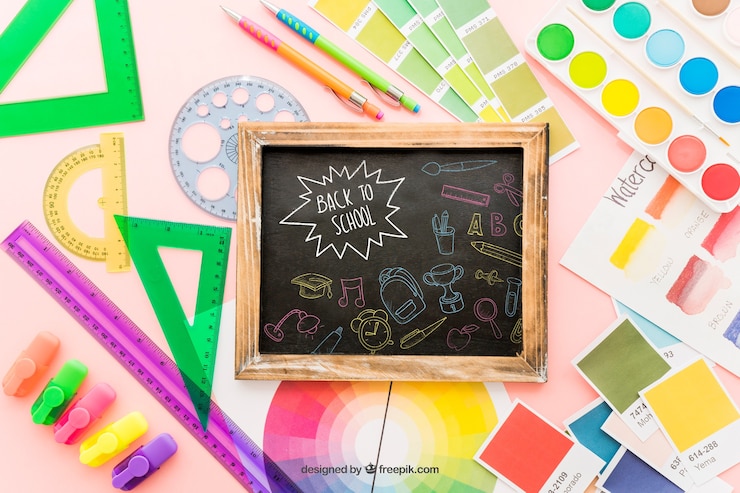 PSD Gratis creative art concept with slate