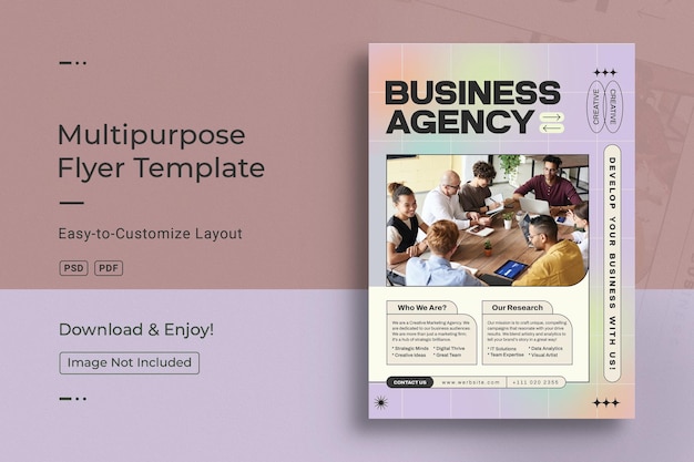 Creative Corporate Business Agency A4 Flyer Design Template