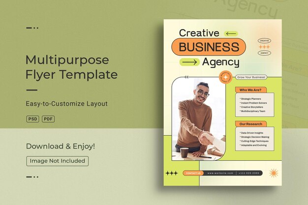 Creative Corporate Business Agency A4 Flyer Design Template
