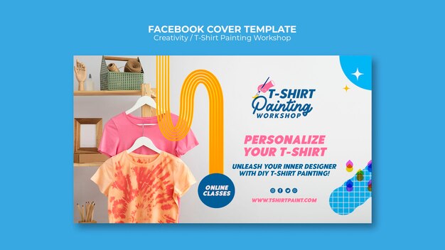 Creatividad conjunto de plantillas de portada de Facebook