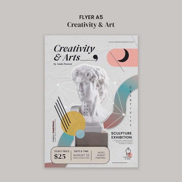 PSD gratuito creatività e progettazione di modelli artistici
