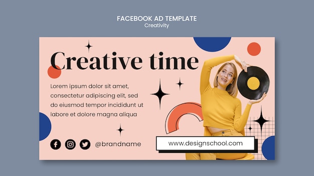 Gratis PSD creativiteit sjabloonontwerp