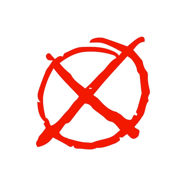 PSD Gratis cross mark isolated