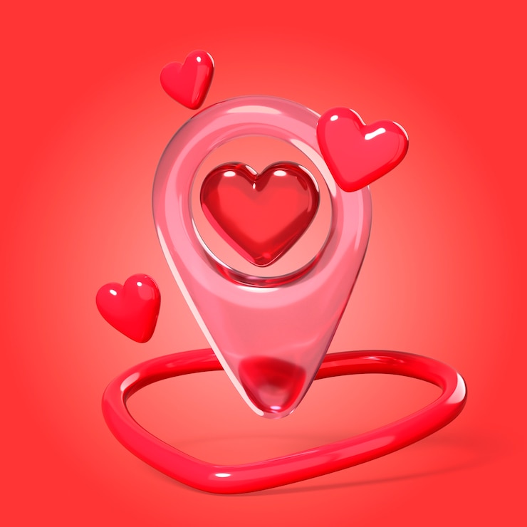 PSD Gratis crystal valentine's day icon design