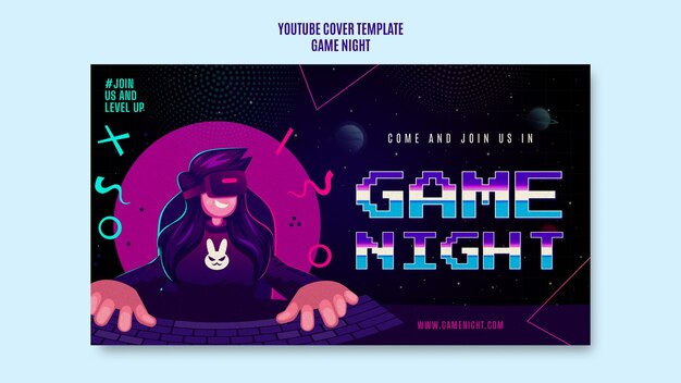 Cubierta de entretenimiento de la noche del juego en YouTube
