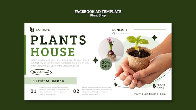 Cuidando la plantilla de facebook de plantas