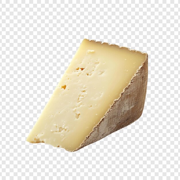 Una cuña de queso cremoso envejecido