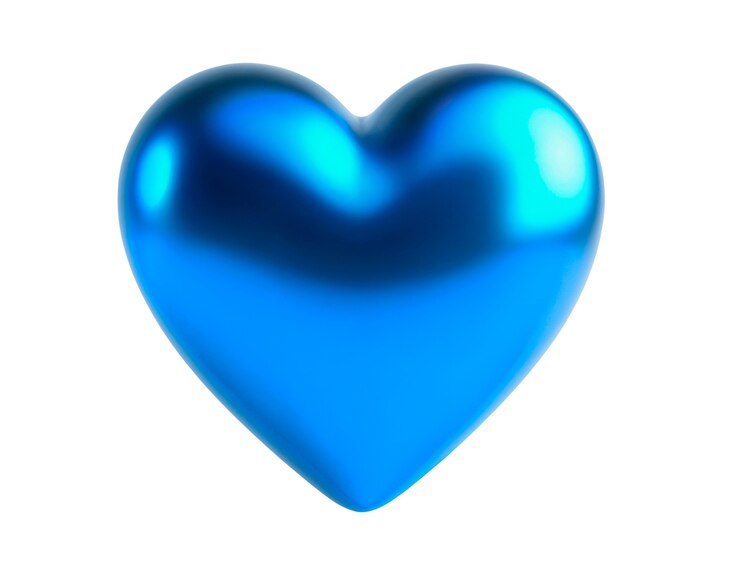 PSD gratuito cuore 3d incandescente