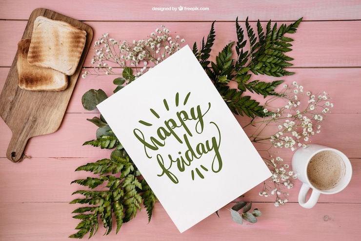PSD Gratis cute breakfast mockup