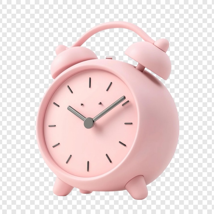 PSD Gratis cute pink alarm clock