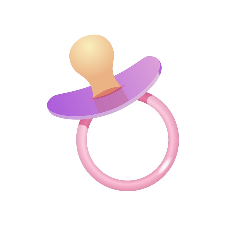 Gratis PSD de fopspeen van de de douchepartij van het babymeisje