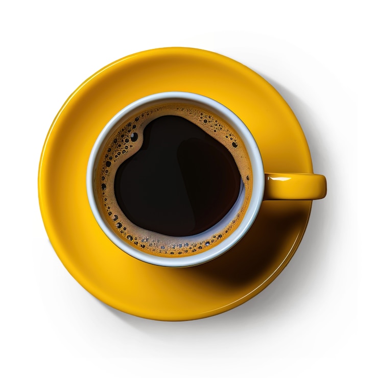 Gratis PSD de heerlijke koffiekop is geïsoleerd.