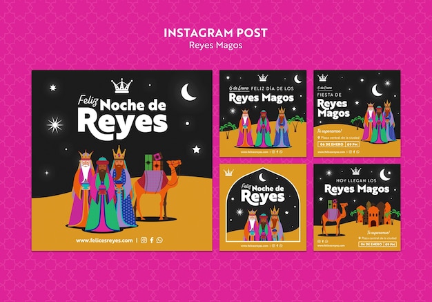 Gratis PSD de wijze mannen instagram-berichten