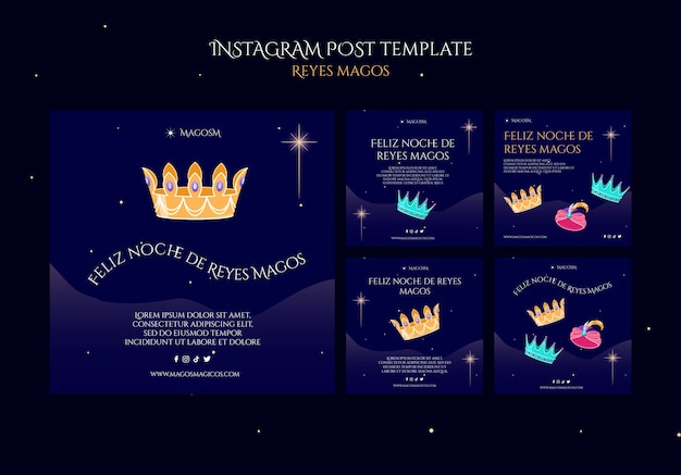 Gratis PSD de wijze mannen instagram-berichten