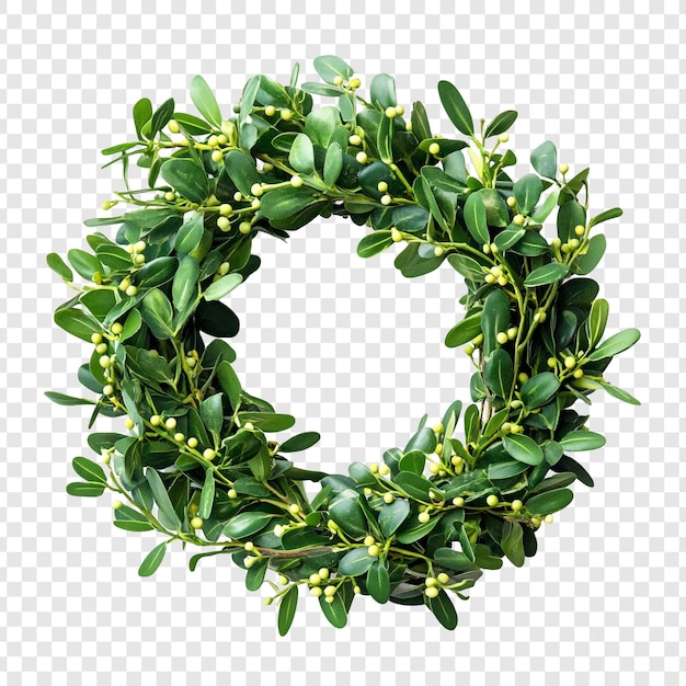 La decoración festiva de las fiestas de la corona de acebo verde exuberante