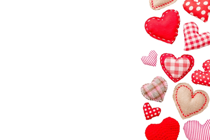 PSD gratuito decorazione di cuori isolata