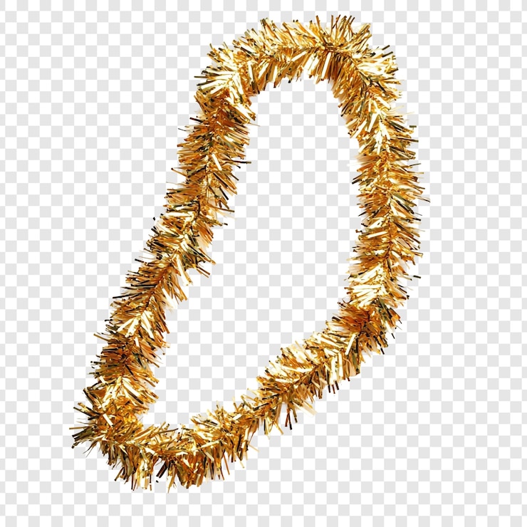 PSD gratuito decorazione natalizia d'oro