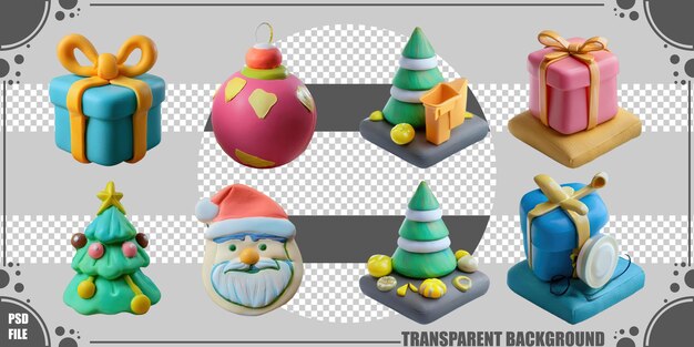 Decorazioni e regali di Natale colorati