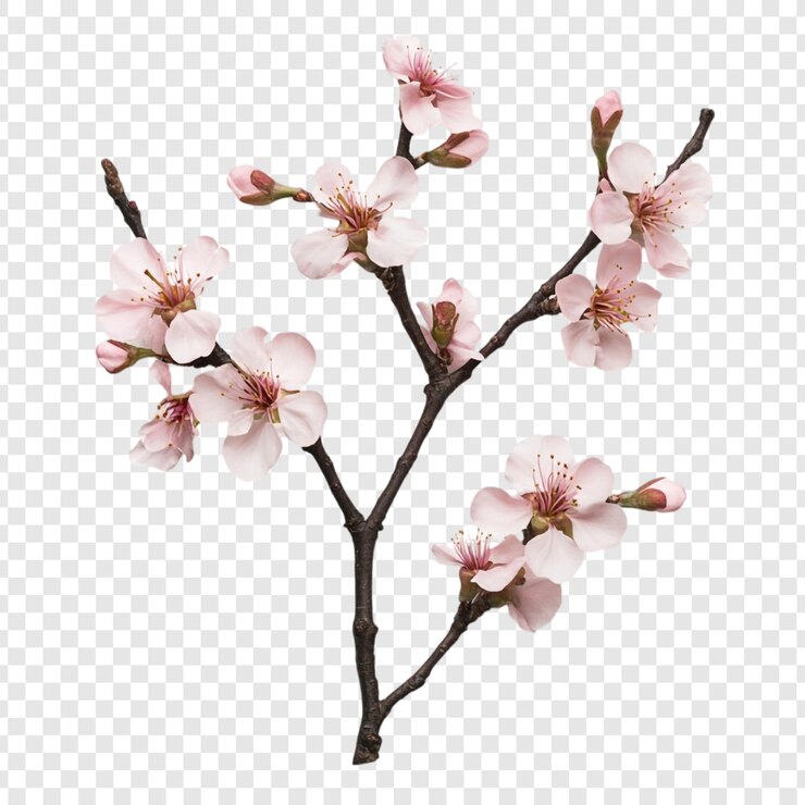PSD gratuito delicato ramo di fiore rosa una natura morta primaverile