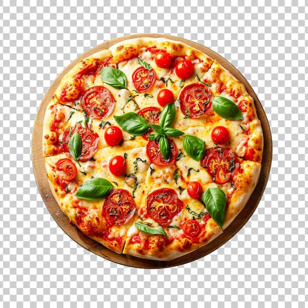 PSD gratuito deliciosa pizza de queso aislada sobre un fondo transparente.