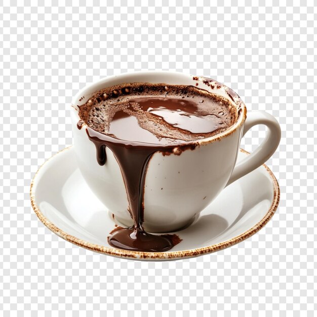 Una deliciosa taza de chocolate derretido